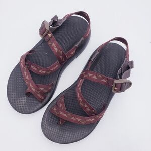 Chaco Men's Size 9 Z/2 Classic Sandals Waterproof Hiking Outdoor Brown Geometric